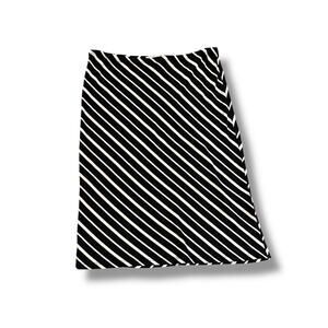 Siren Women's Black and White Striped Skirt
